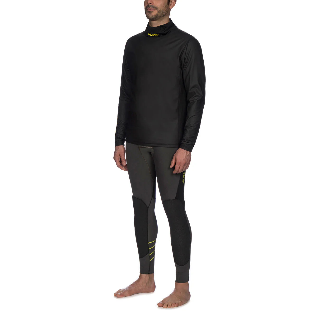 MUSTO CHAMPIONSHIP FLEECE AQUA LONG SLEEVE TOP MEDIUM