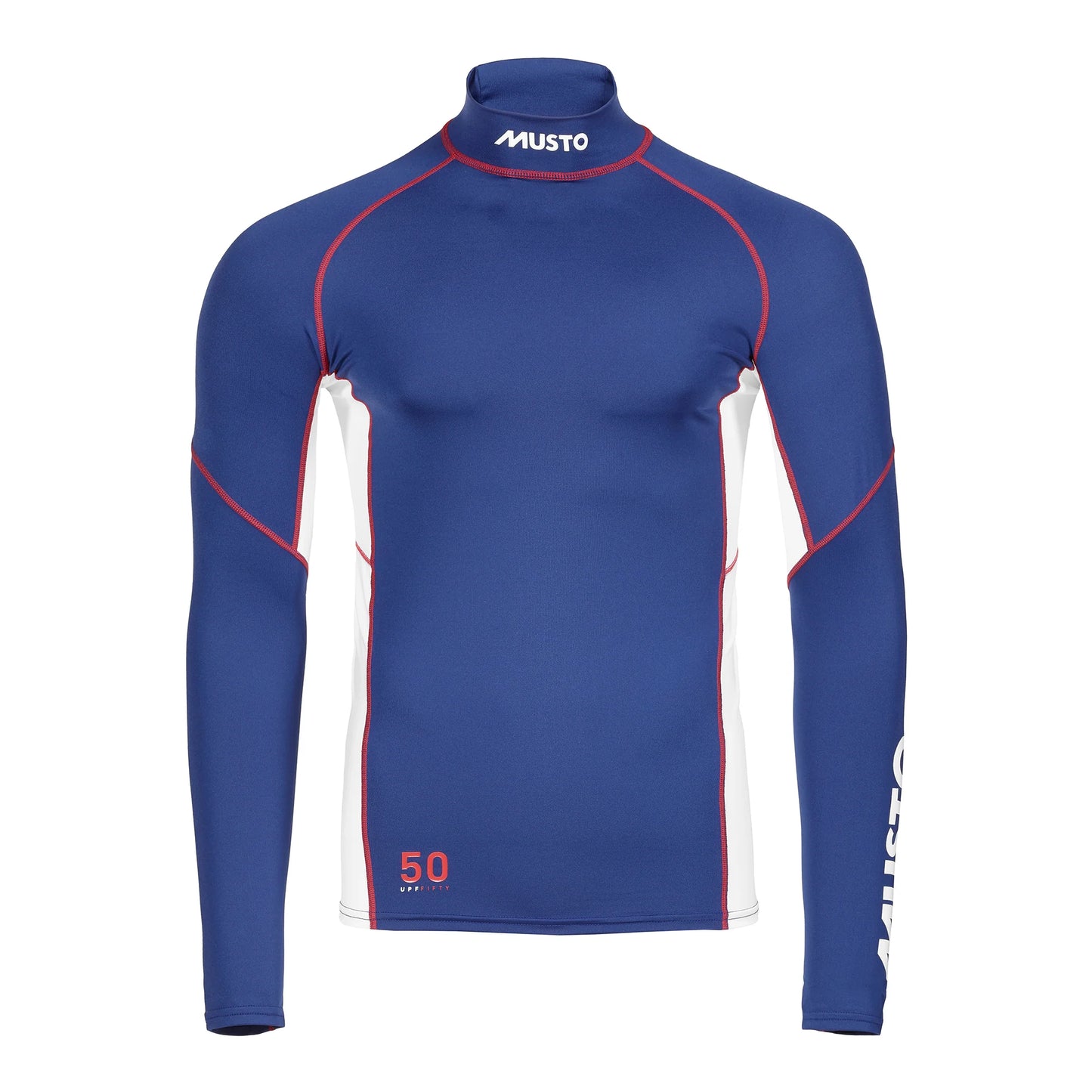 MUSTO MEN'S CHAMPIONSHIP LONG-SLEEVE RASH GUARD SODALITE BLUE