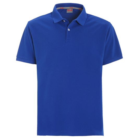 Slam Deck Organic Pique Polo Blue