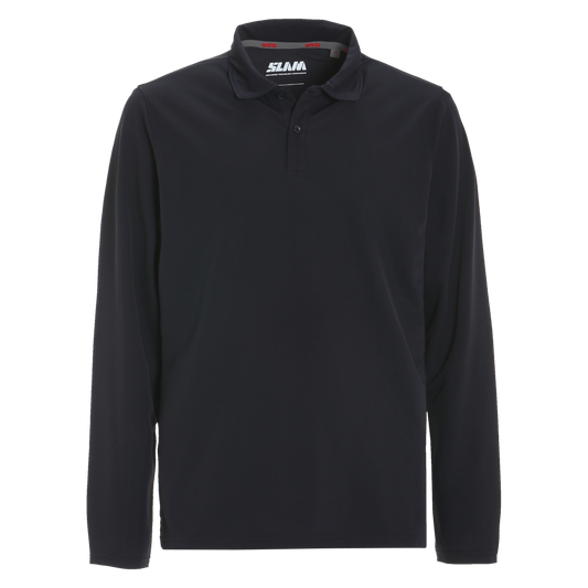 Slam Active LS Techno Pique Polo Graphite