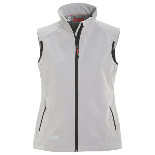 Slam Womens Active Softshell Vest Aluminum