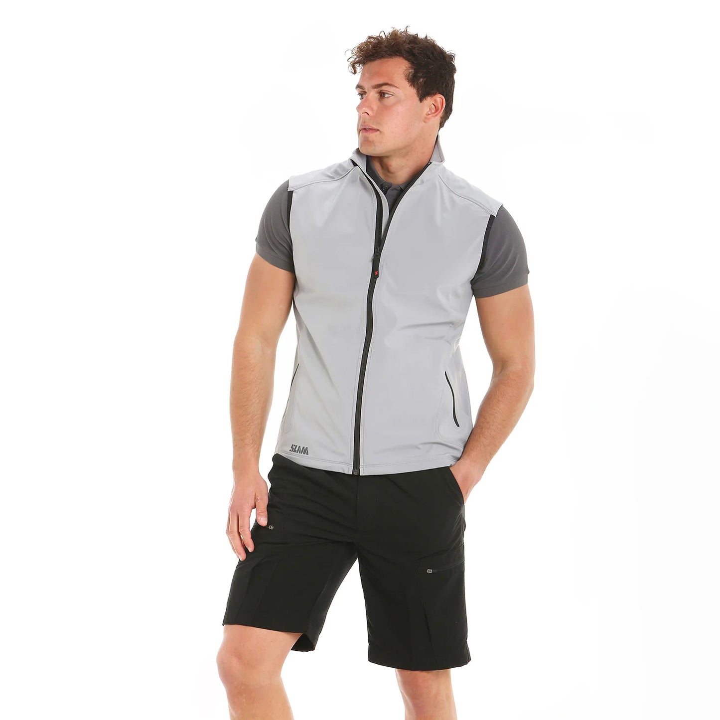 Slam Active Softshell Vest Aluminium