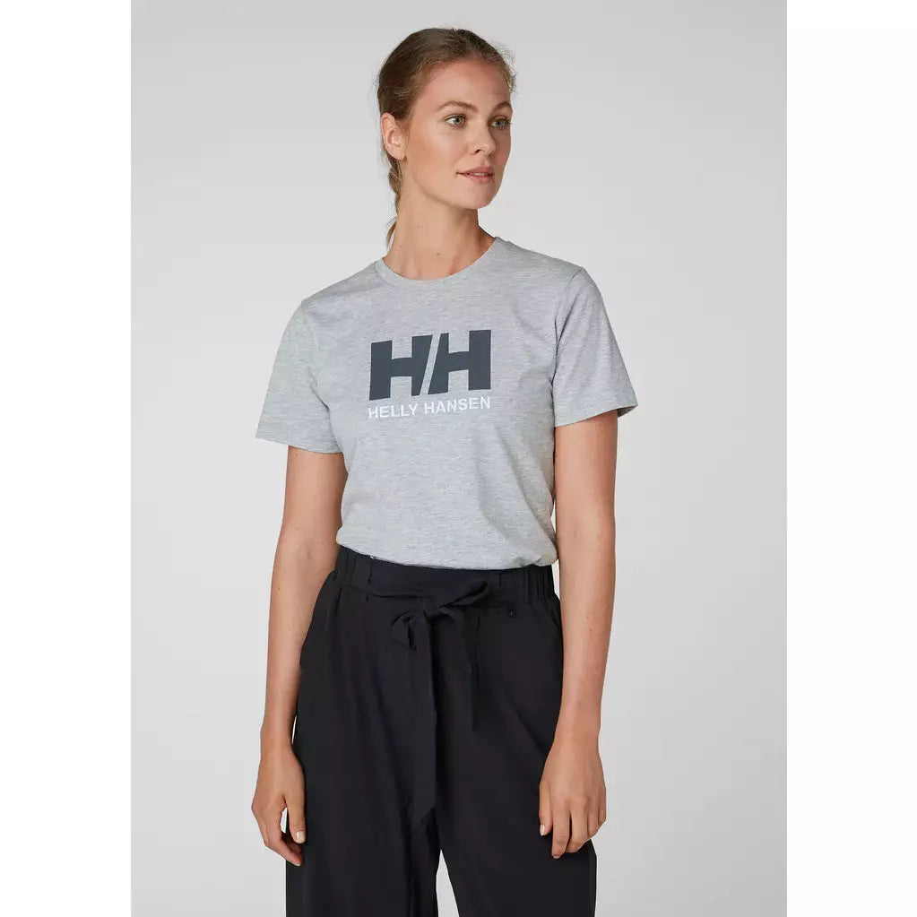 Helly Hansen LOGO T-SHIRT, GREY MELANGE Womens