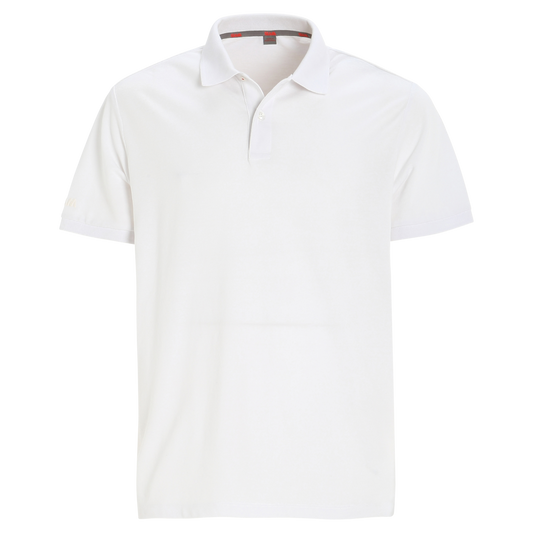 Slam Deck Organic Pique Polo White