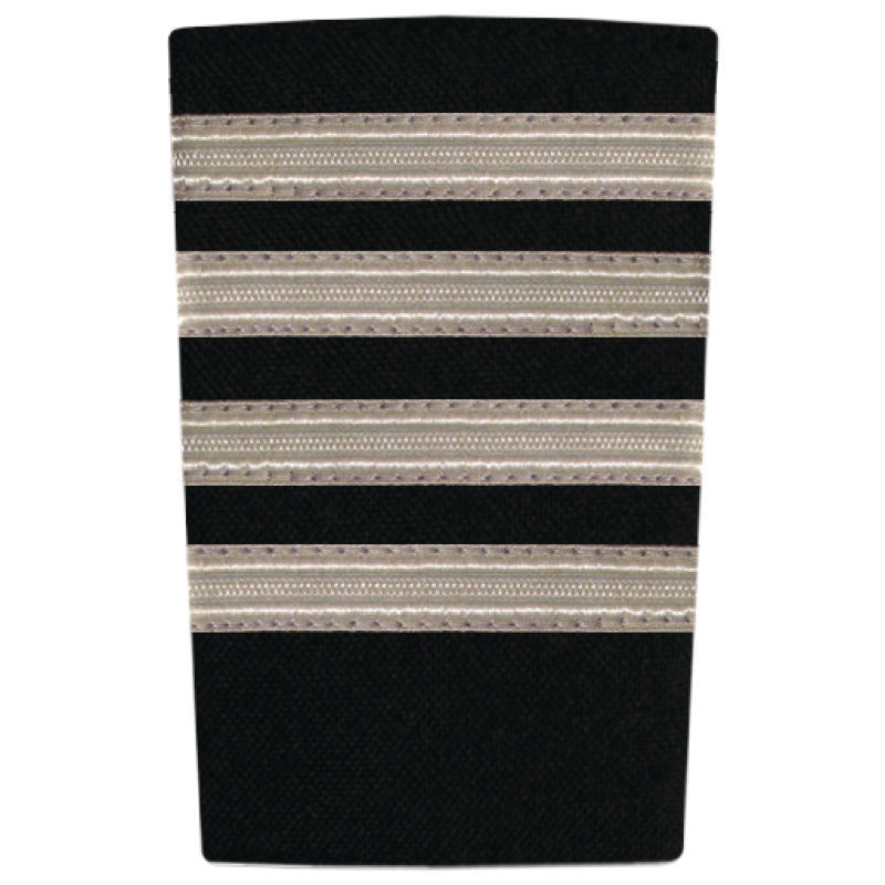 EPAULETTE - FOUR BAR -  SILVER