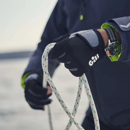 Gill Deckhand Short-Finger Sailing Gloves - Black