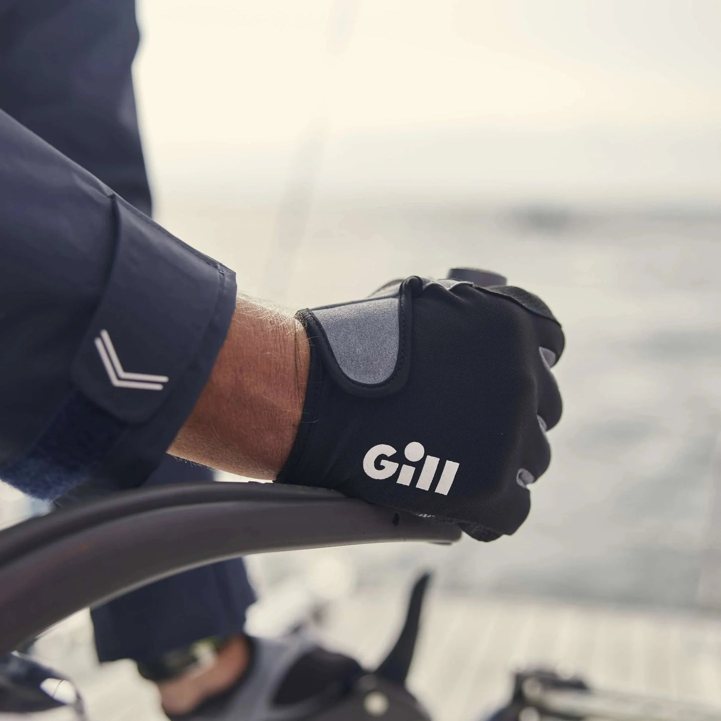 Gill Deckhand Long-Finger Sailing Gloves - Black