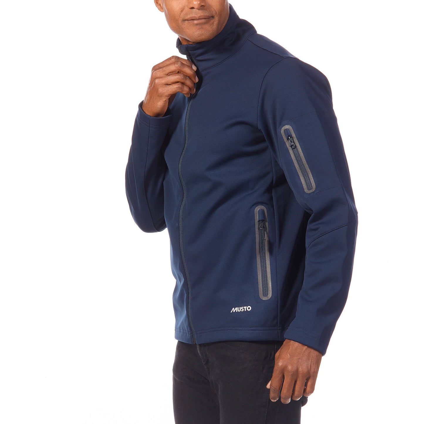 MUSTO ESSENTIAL SOFTSHELL JACKET NAVY