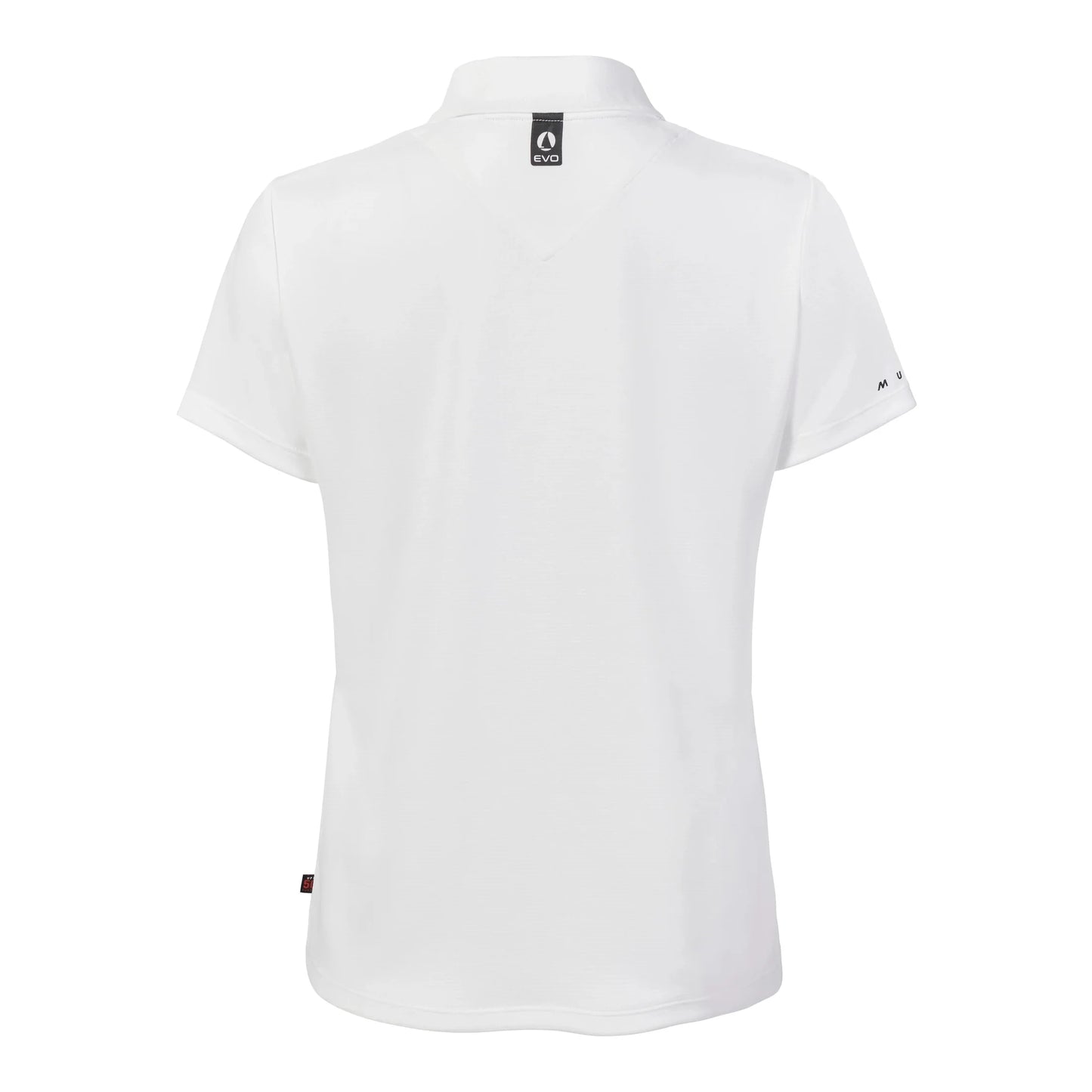 MUSTO WOMEN'S EVO CREW SUNBLOCK SHORT-SLEEVE POLO WHITE