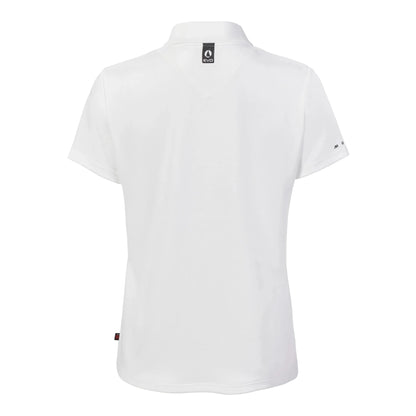 MUSTO WOMEN'S EVO CREW SUNBLOCK SHORT-SLEEVE POLO WHITE