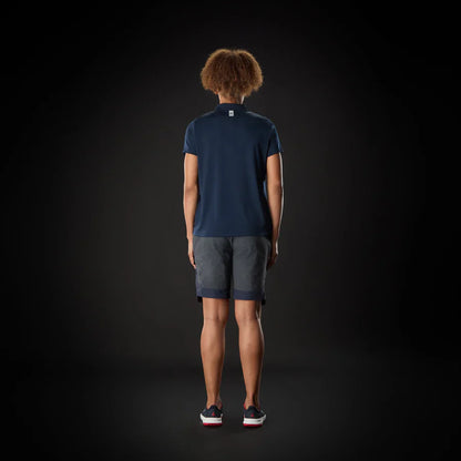 MUSTO WOMEN'S EVO CREW SUNBLOCK SHORT-SLEEVE POLO NAVY
