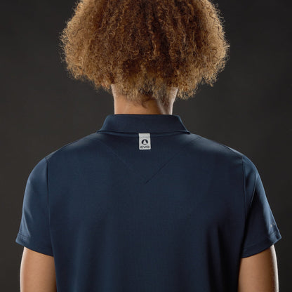 MUSTO WOMEN'S EVO CREW SUNBLOCK SHORT-SLEEVE POLO NAVY