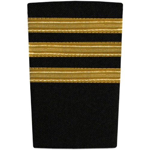EPAULETTES - THREE BAR - GOLD CHIEFE OFFICER