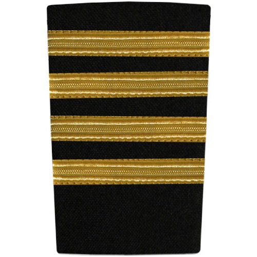 EPAULETTE - FOUR BAR -  GOLD MASTER/CAPTAIN