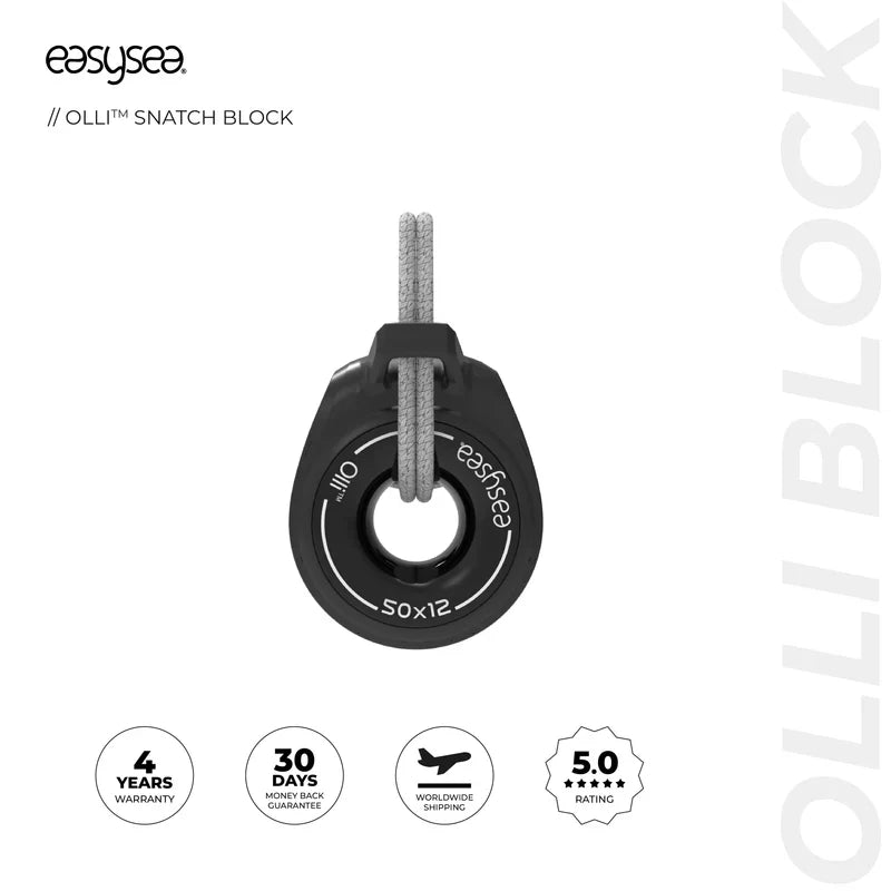 Easysea Olli Anti-Shock snatch block Small 40 x 10