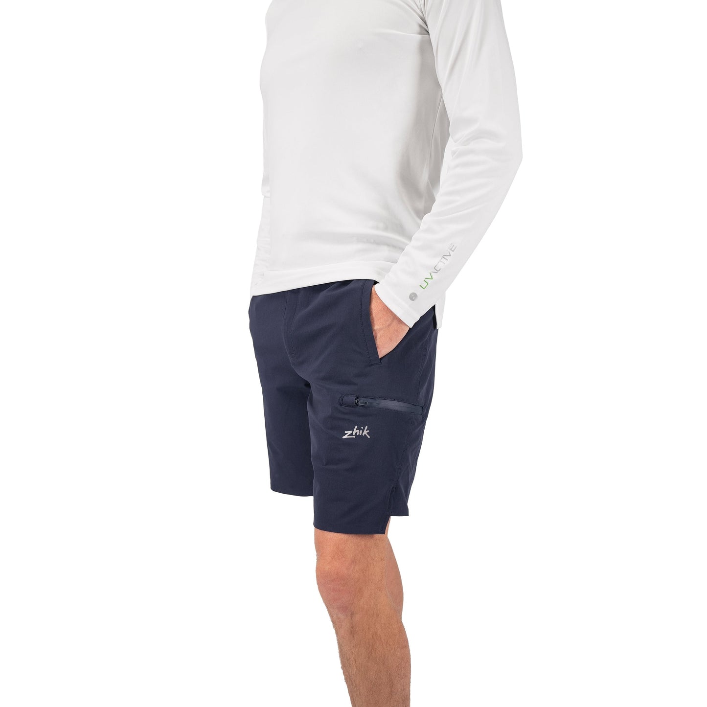 Zhik Mens Stretch Fast Dry Deck Shorts Navy