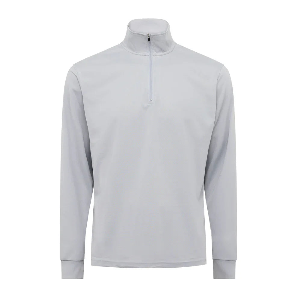 Burke Signature Polo Long Sleeve Light Grey