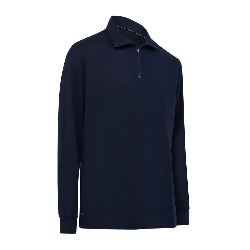 Burke Signature Polo Long Sleeve Navy
