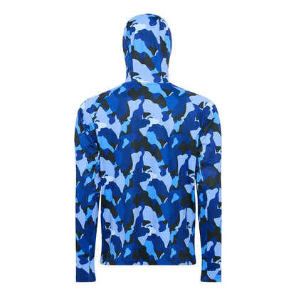 Burke Hooded Sun Shirt - Blue Camo