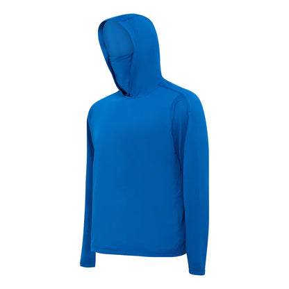 Burke Hooded Sun Shirt - Blue
